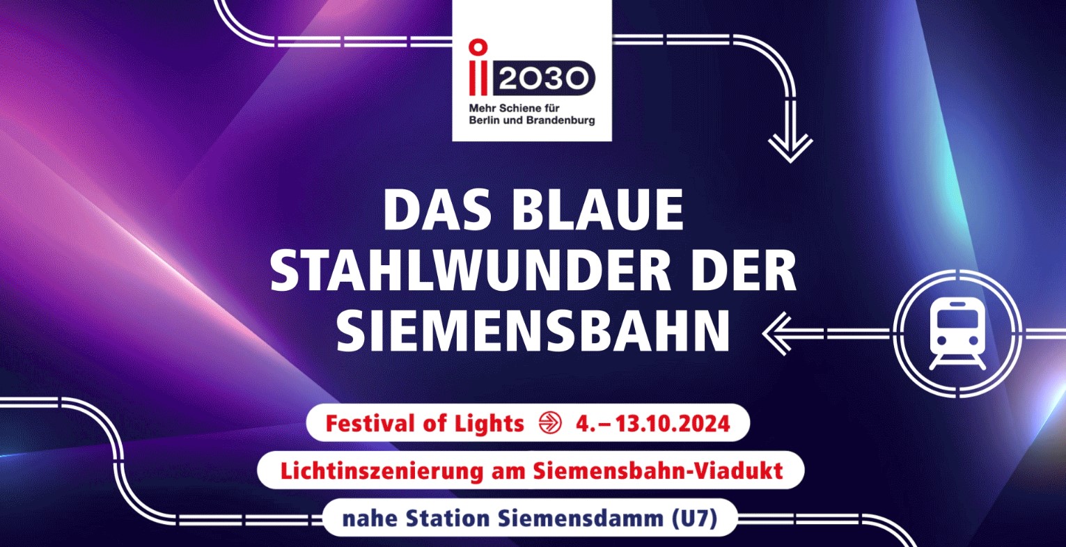 i2030-Lichtinszenierung zum Festival of Lights, Grafik: VBB