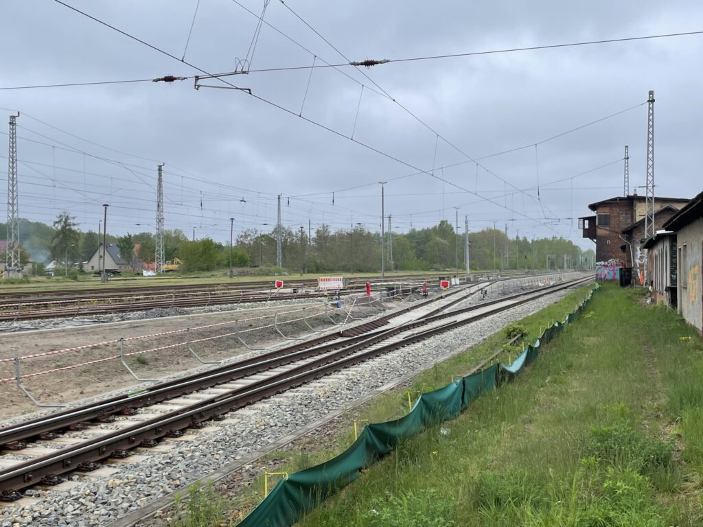 Bauarbeiten Kehrgleis Bahnhof Königs Wusterhausen, Foto: VBB GmbH