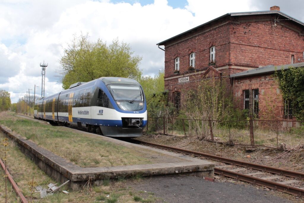 Sonderfahrt der Heidekrautbahn auf der Stammstrecke, Foto NEB