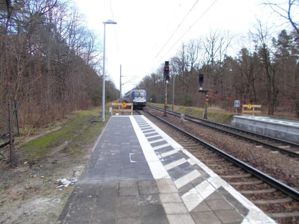 Bahnhof Berkenbrück nach der Bahnsteigverlängerung, Foto DB Station&Service