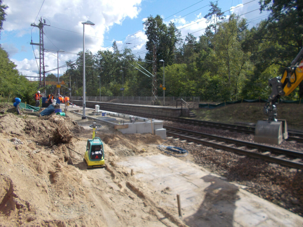 Bauarbeiten Station Fangschleuse, Foto: DB Station&Service