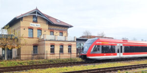 Der Prignitz-Express im Bahnhof Velten, Foto: VBB GmbH